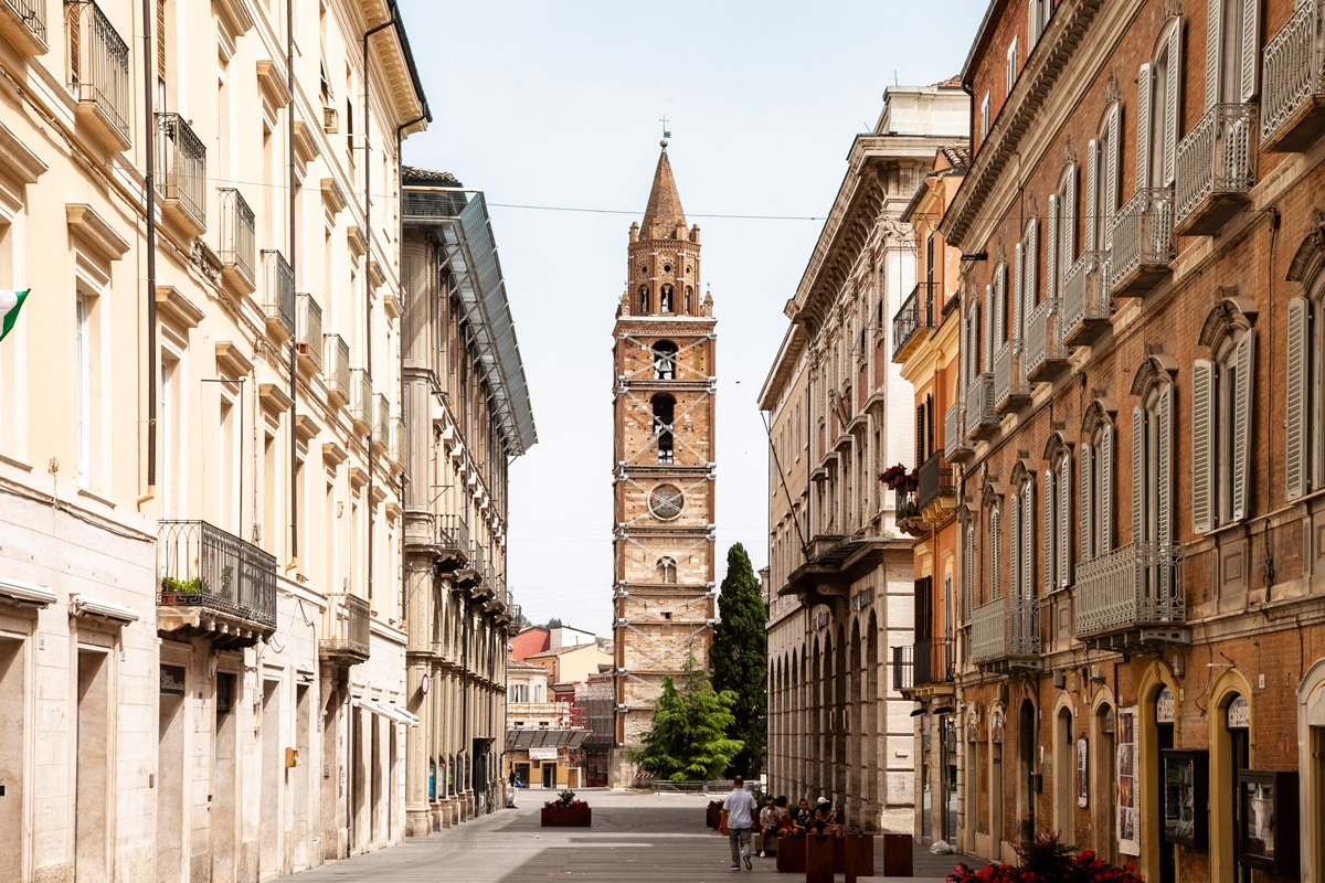 Walking through historic streets
